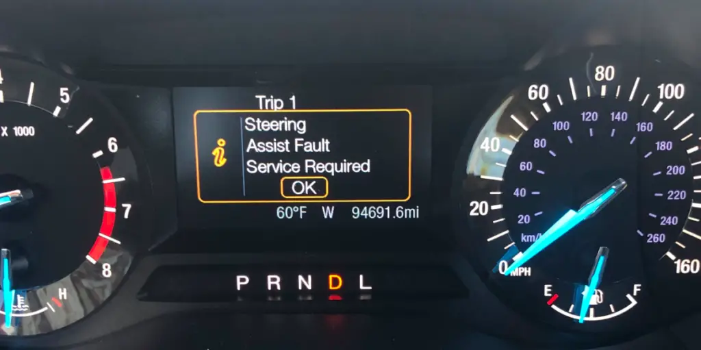 Power Steering Assist Fault Service required (Meaning, Causes & Fixes)
